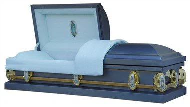 Christ Blue Square Corner Casket