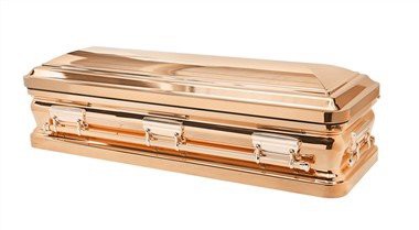 Polished Steel Casket